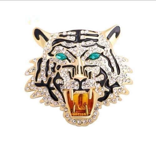 Gold tiger head - gold, with